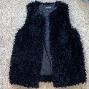 Jason Maxwell Black Fur Vest